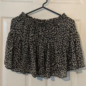 H&M Divided leopard skirt XL punk rockabilly